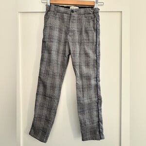Kid's Gray Plaid Pants